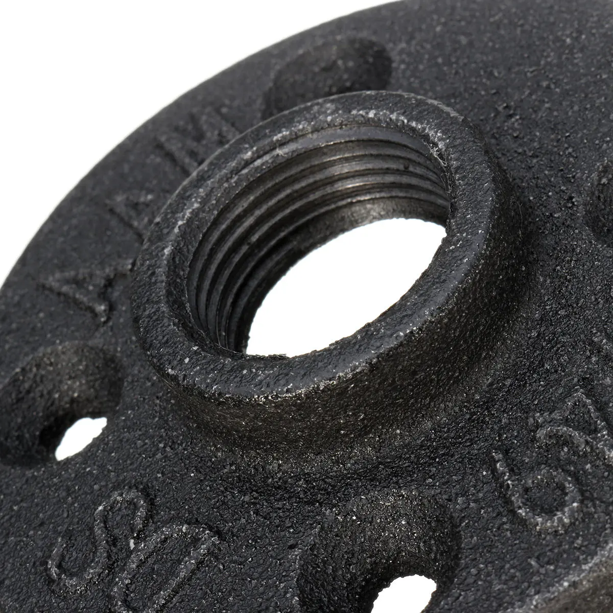 DN 15/20/25 Black Iron Pipe Floor Flange - Threaded Plumbing Fitting 4 Holes - Image 4