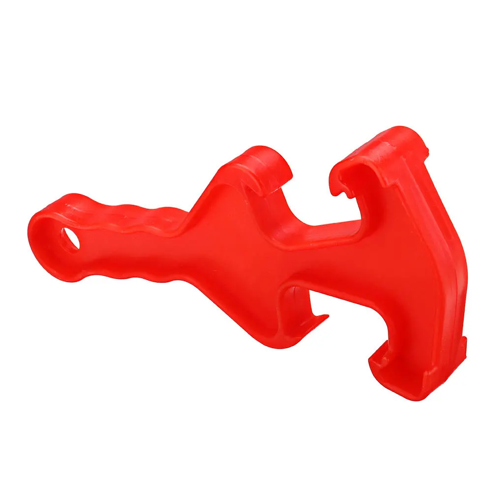 Effetool Double-End Pail Opener - Plastic Bucket & Paint Can Lid Wrench Tool - Red - Image 2