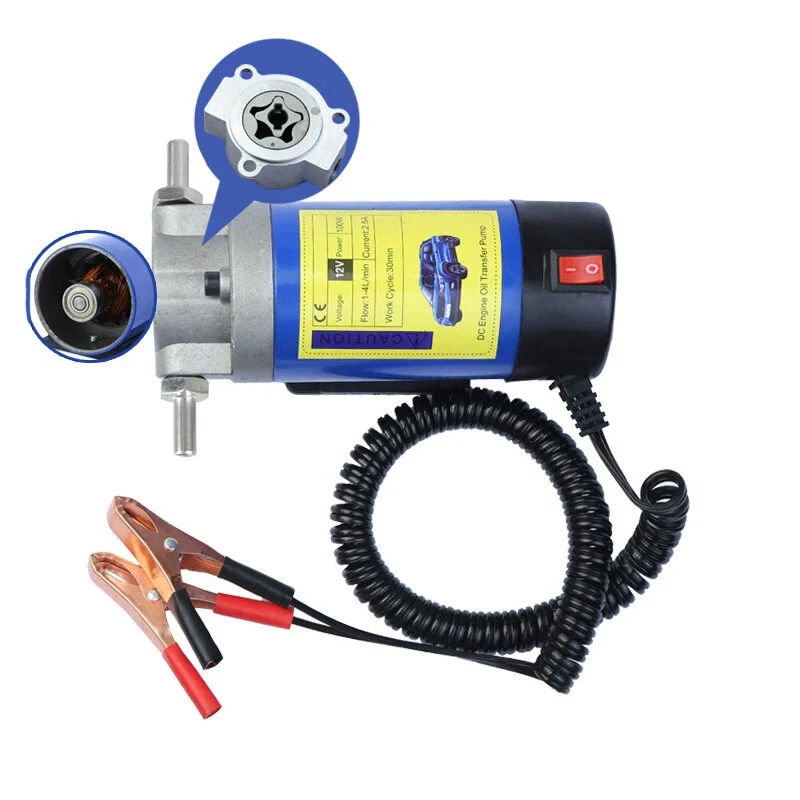 12V/24V Electric Oil Transfer Pump - 1-4L/min for Car Motor Oil & Diesel - Image 3