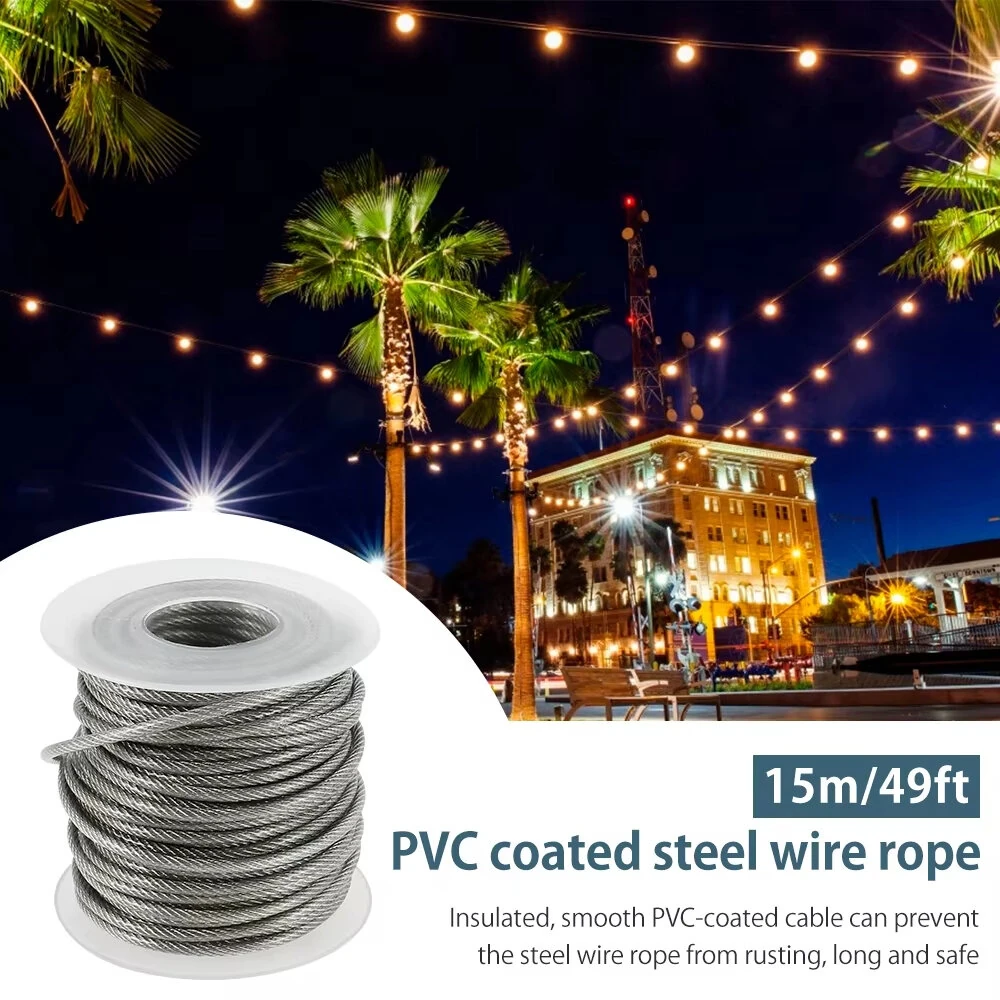 304 Stainless Steel PVC Coated Cable Railing Kit | 30m Heavy Duty for Deck & Balcony - Image 3