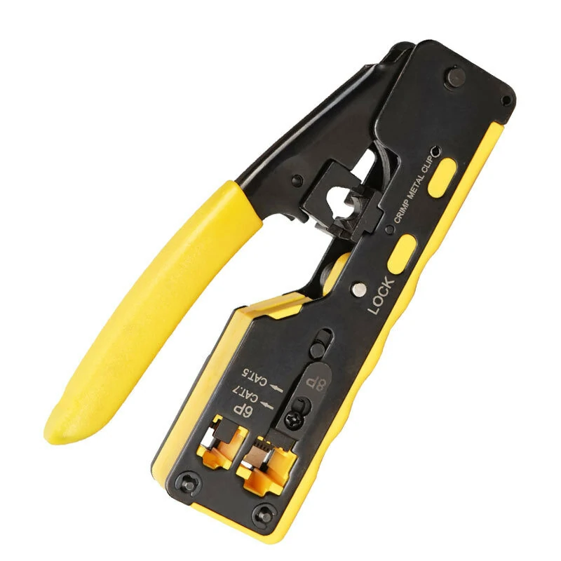 Multifunctional 6p8p Network Cable Pliers | Ez Through Hole Crystal Head Crimping Tool - Image 2
