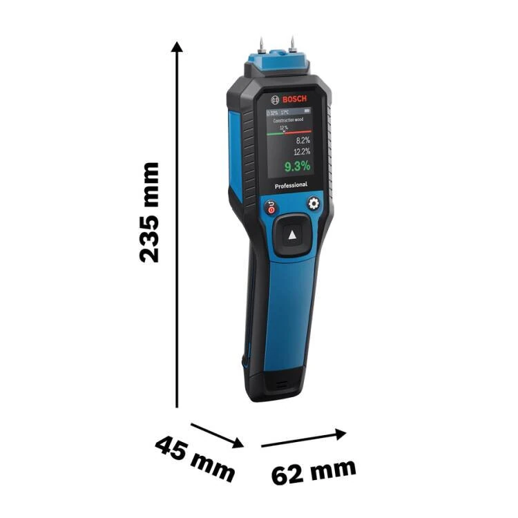 Bosch GMP 2-15 Professional Moisture Meter | IP65 Waterproof | Wood & Building Materials - Image 2