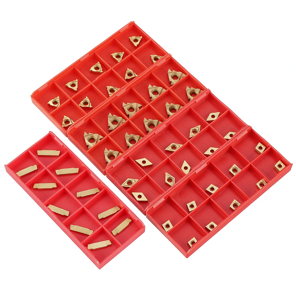 Drillpro CT-12 Lathe Tool Holder Kit - 12mm Shank with 50pcs Carbide Inserts - Image 5