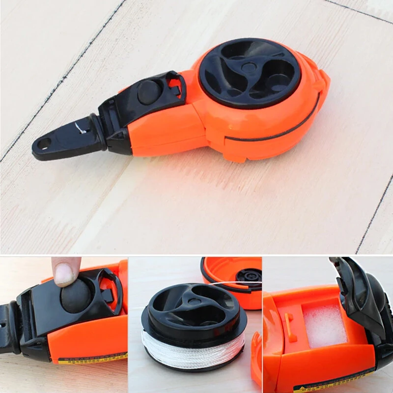 Ink Line Marker Tool - Auto Rewind 7m & Manual 15m - Thin Precise Semi-Permanent Lines - Image 3