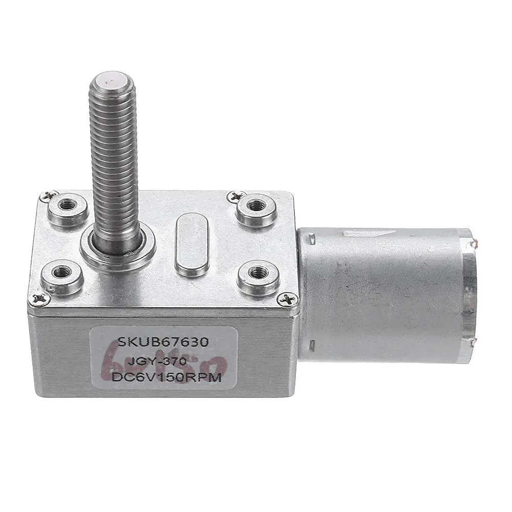 Machifit JGY370 DC 6V Gear Motor - 10-150 RPM | Worm Self-Locking Reduction - Image 2
