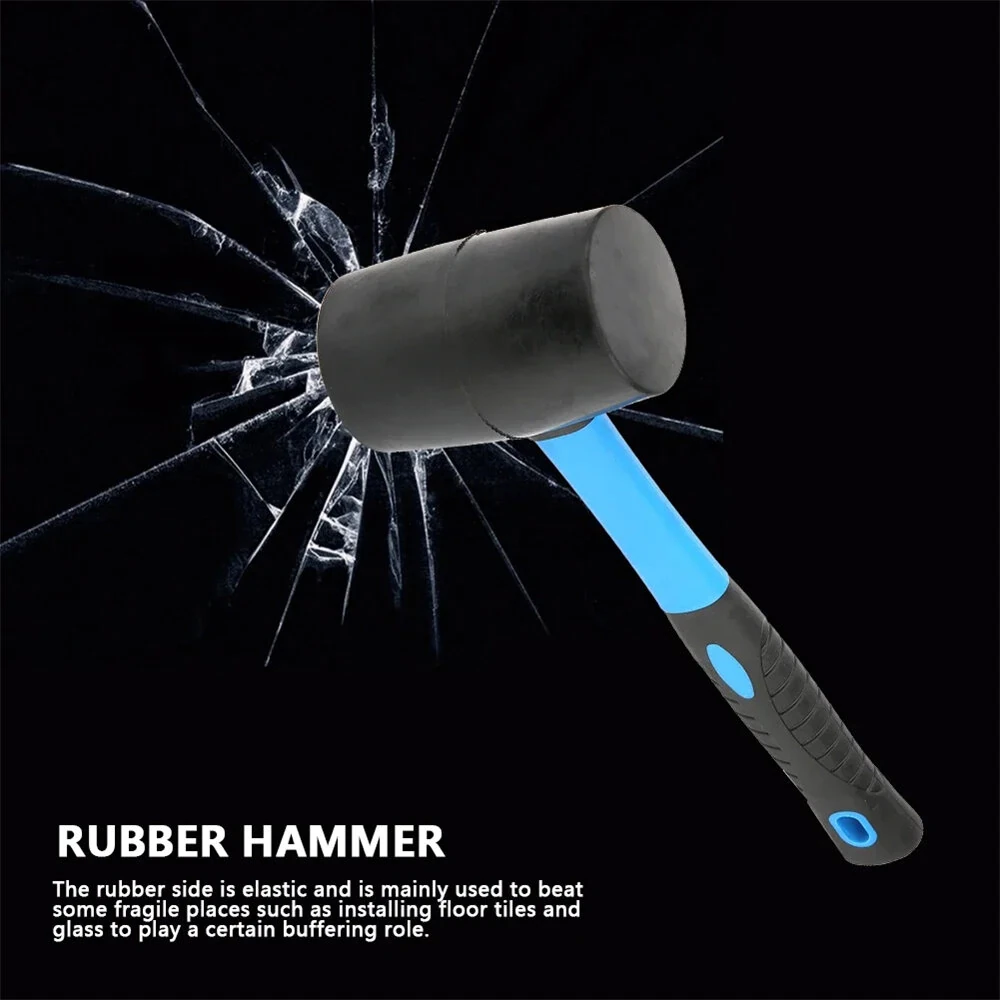 Rubber Mallet Hammer - Dual Soft Head - Lightweight Ergonomic Handle - Anti-Scratch Tool - Image 4