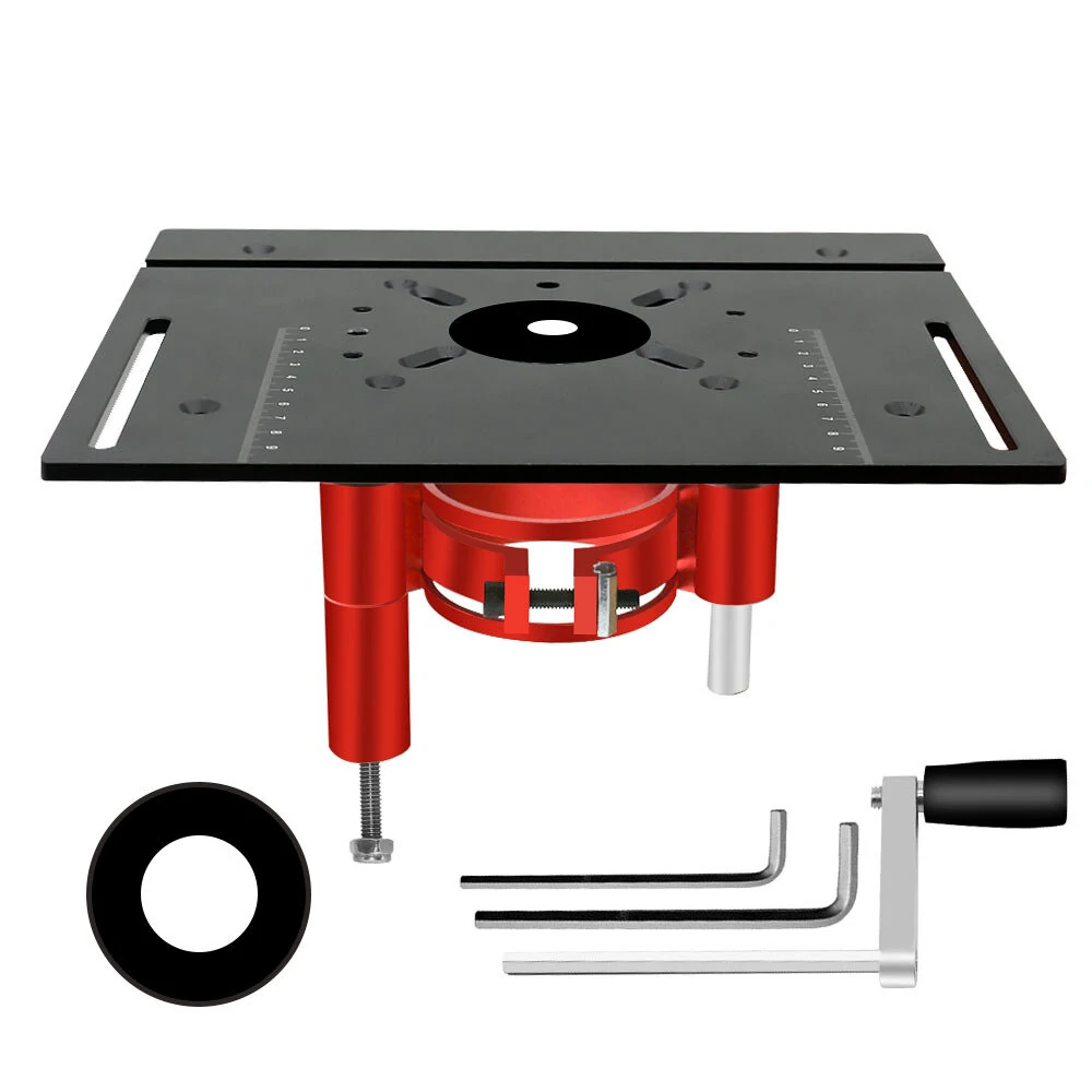 Universal Router Lift 65mm | Aluminum Alloy Base for Woodworking Benches & Table Saws - Image 2