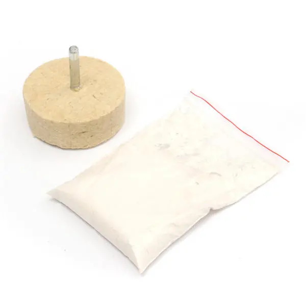 Felt Polishing Wheel & Cerium Oxide Powder - Glass Polishing Kit - Image 2