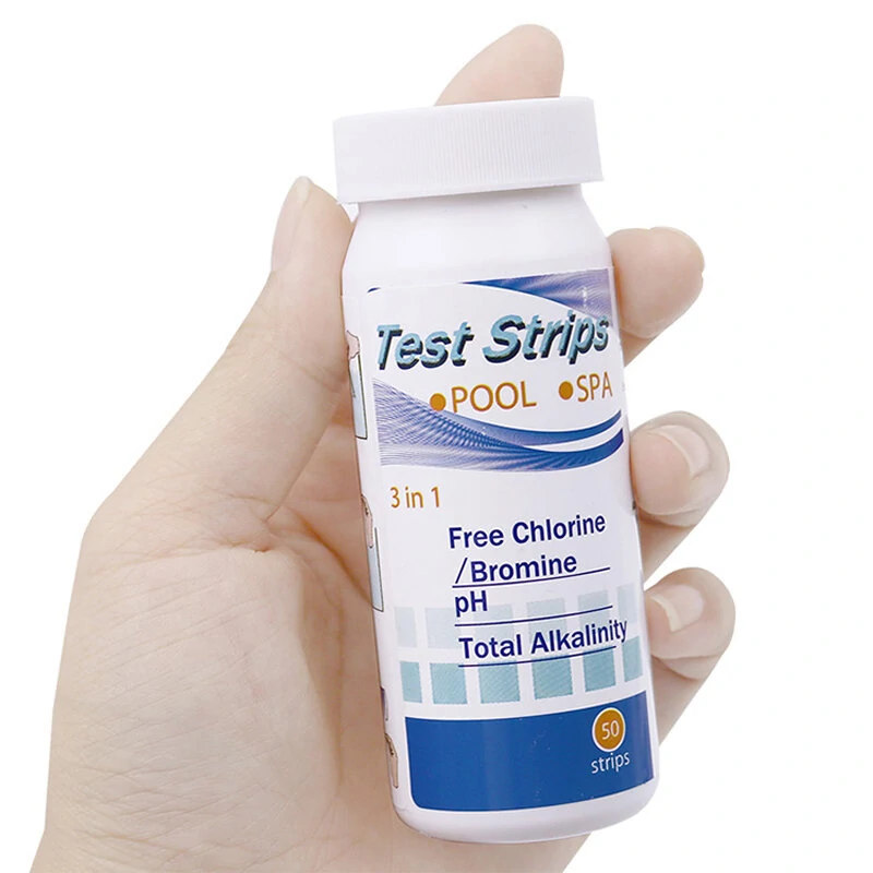 3 in 1 Pool & Hot Tub Test Strips - 50 Strips Test Chlorine, PH, Alkalinity - Image 5