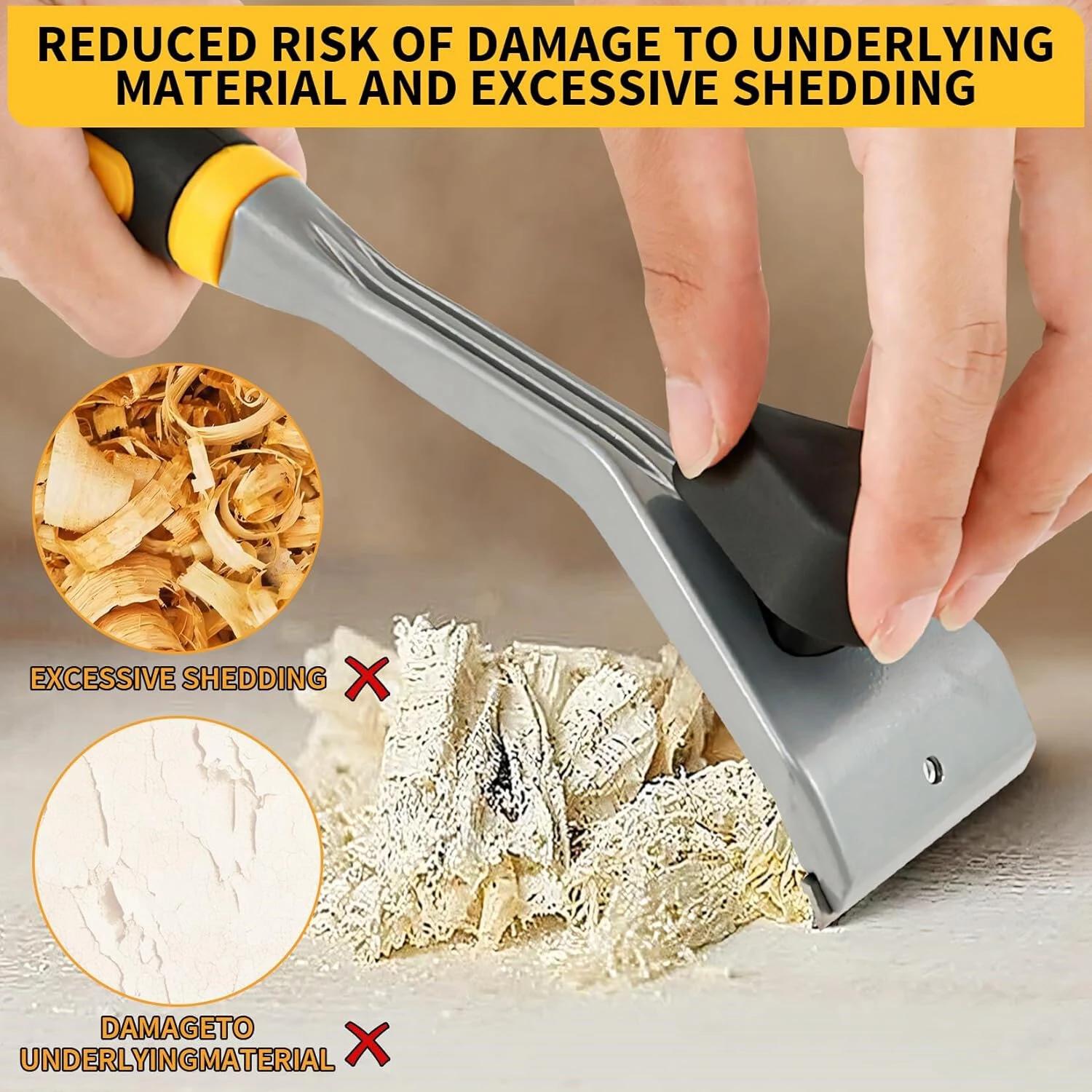 Premium Ergonomic Carbide Scraper Tool | 2-1/2 Inch for Paint, Glue, Resin, Wood Stains - Image 4