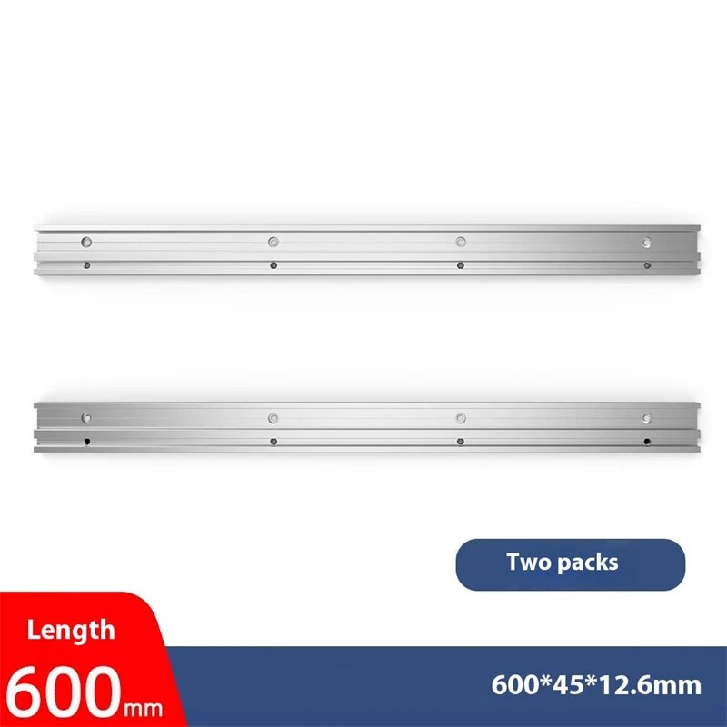 Aluminum Alloy 2-in-1 T-Track & Miter Slot Rails | Universal Combo with Accessories - Image 5