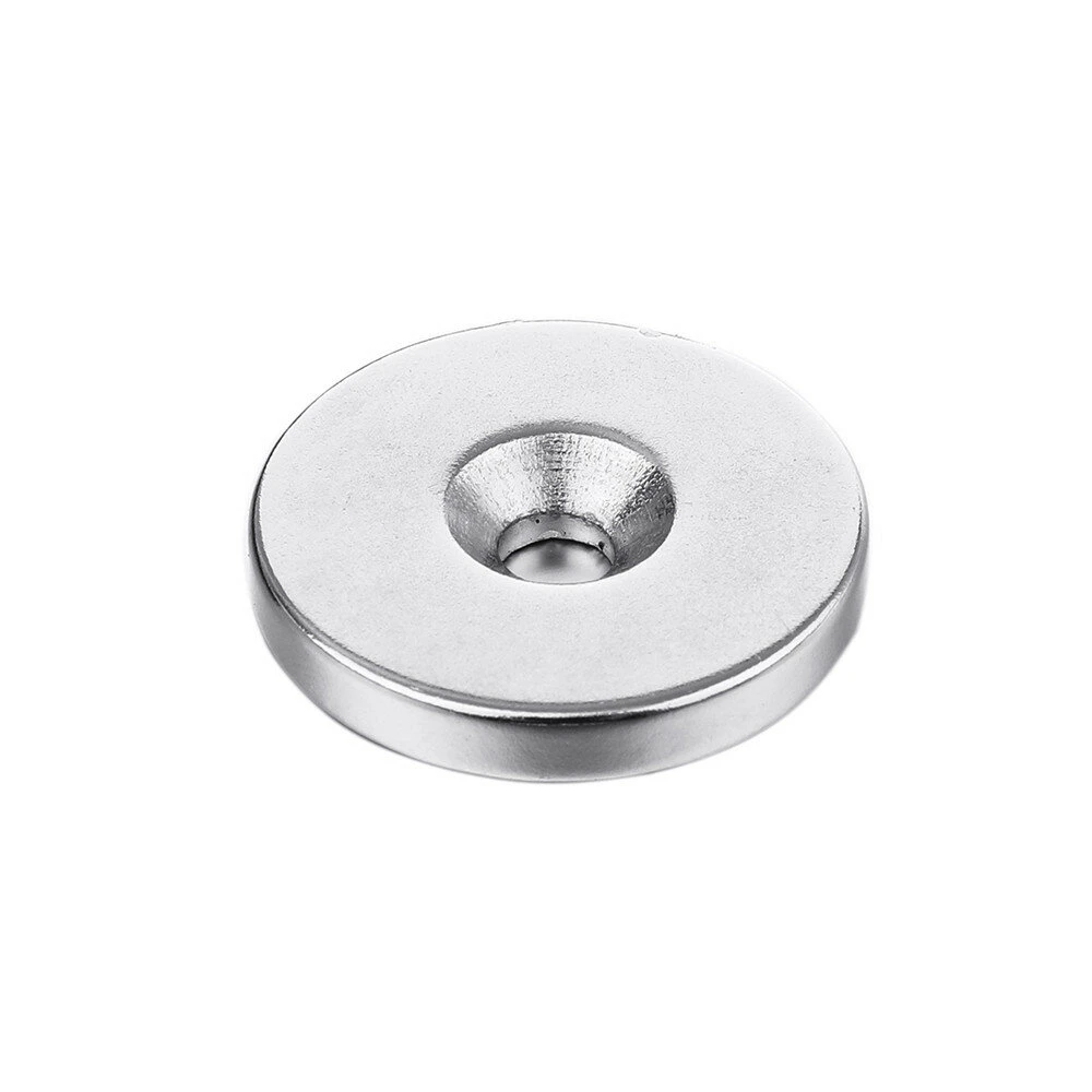 N35 Neodymium Magnets - 10Pcs 30x5mm Countersink Hole with Screws - Image 3