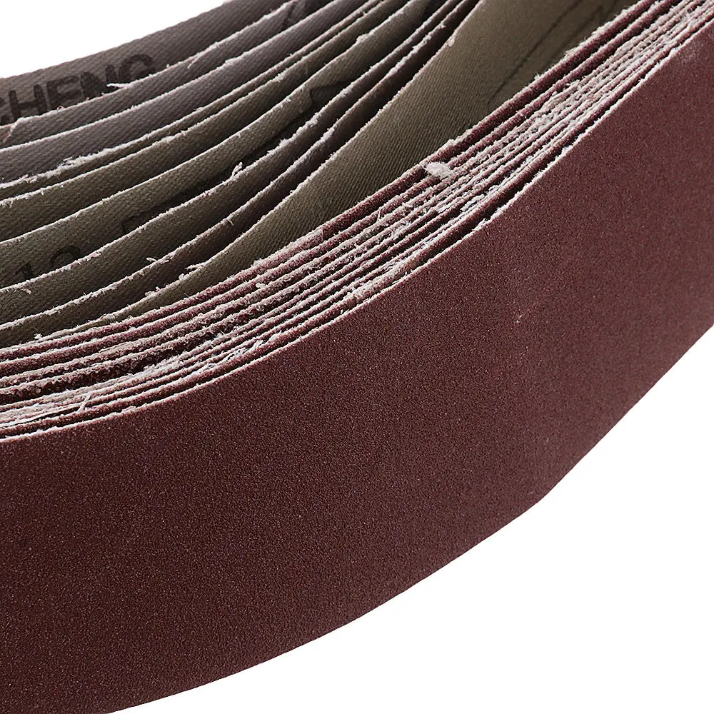 Drillpro 40mm x 680mm Sanding Belt 10pcs - 60/120/150/240 Grit for Grinder - Image 5