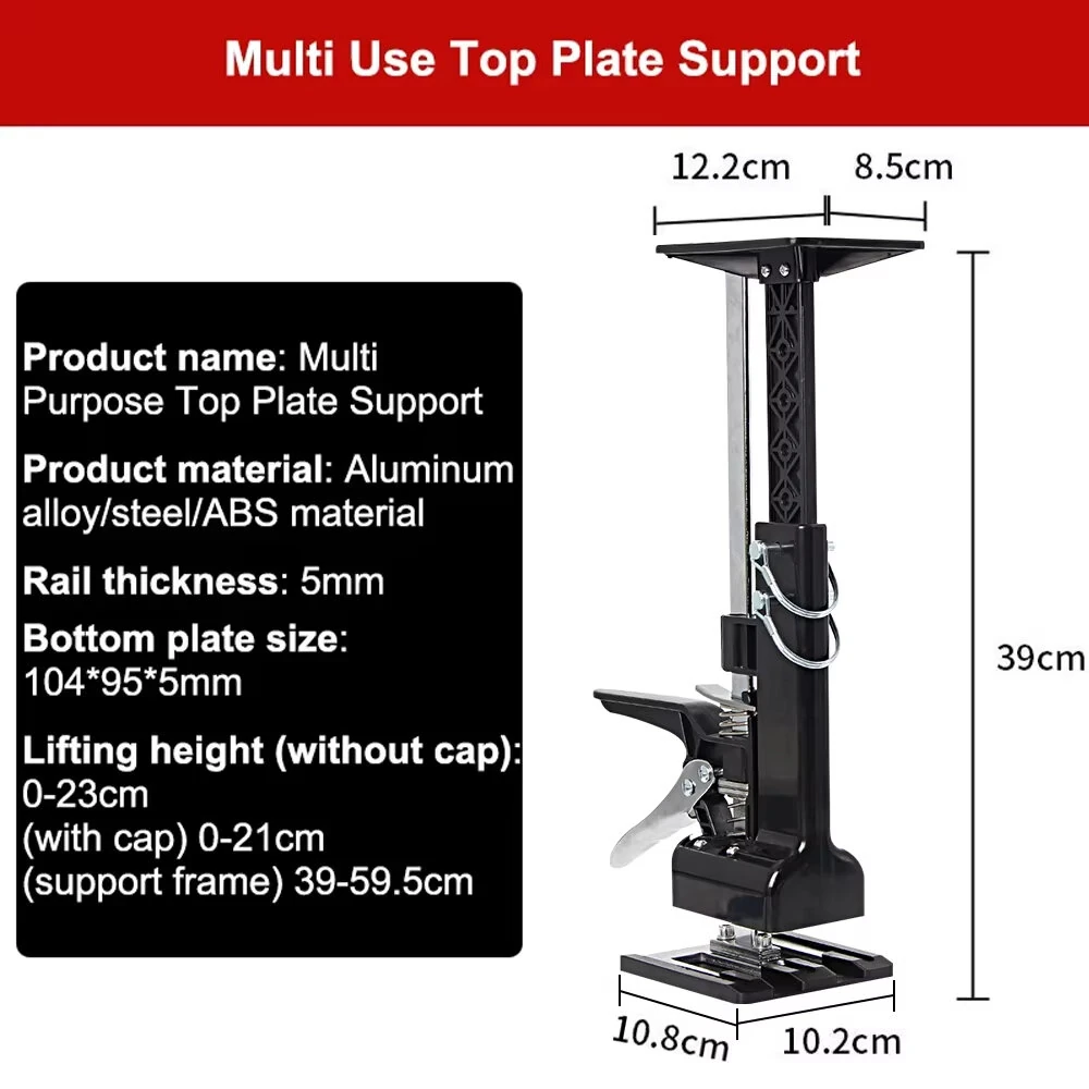 2PCS Cabinet Jack - 0-23.4 Inch Adjustable Hand Lift Tool for Drywall & Cabinets - Image 5
