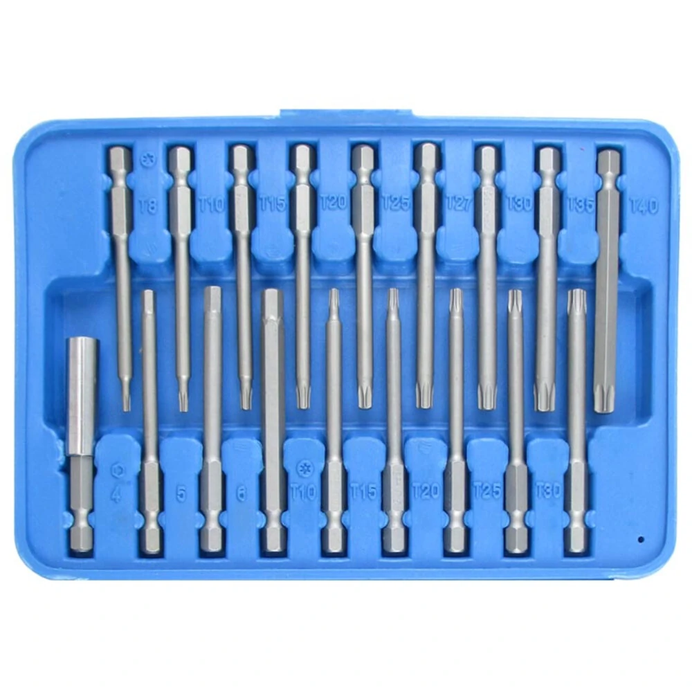 Hi-Spec 50Pcs 75mm Long Reach Bit Set | Torx, Hex, Pozi, Phillips - Image 5