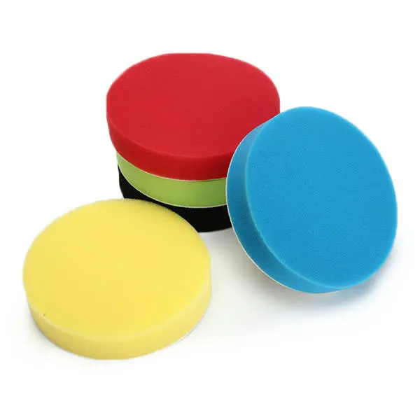 Flat Sponge Buffing Polishing Pad Kit - 3 4 5 6 7 Inch For Car Polisher - Image 3