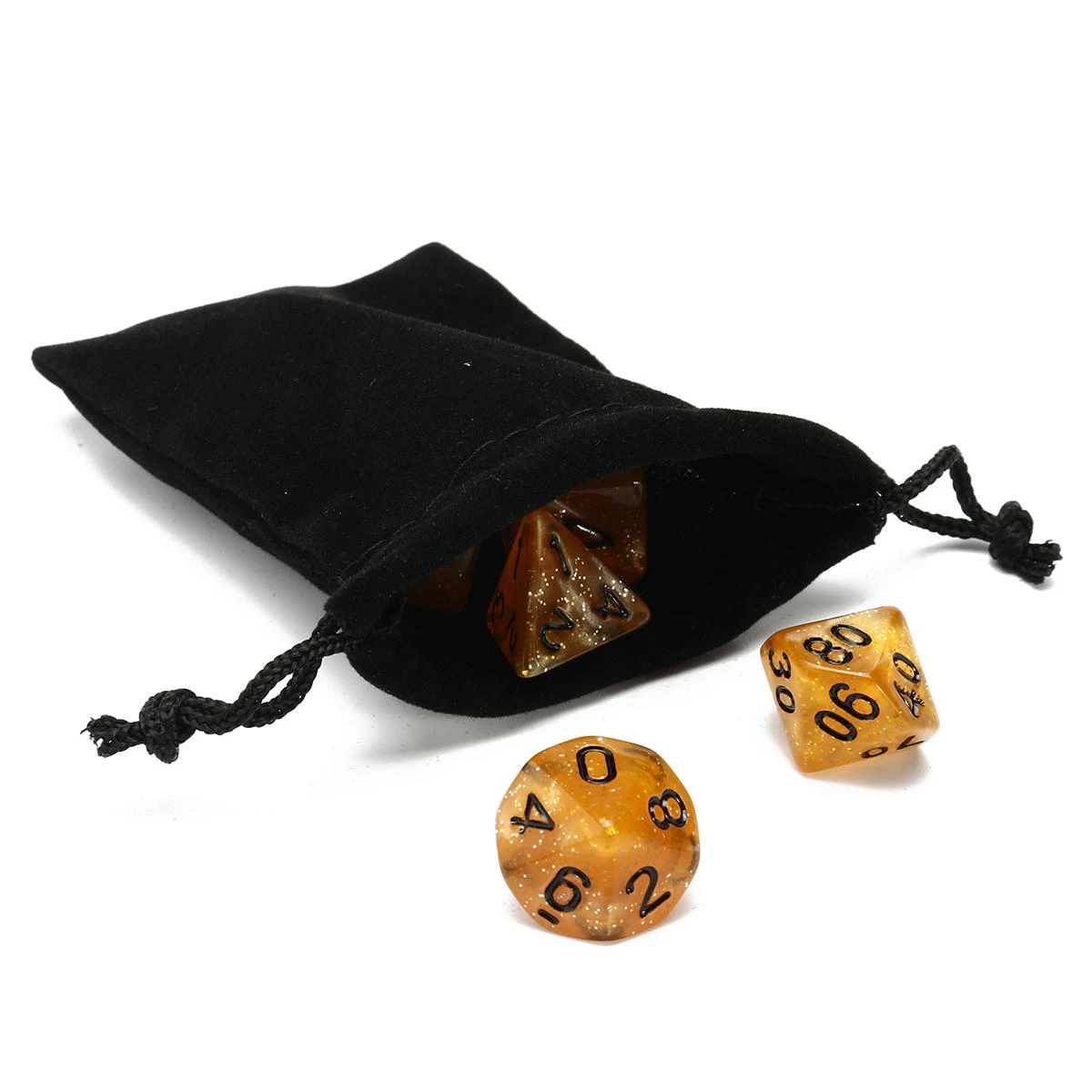 7 Piece Polyhedral Dice Set for RPG | Multisided Dice with Bag | EDC Gadget - Image 5