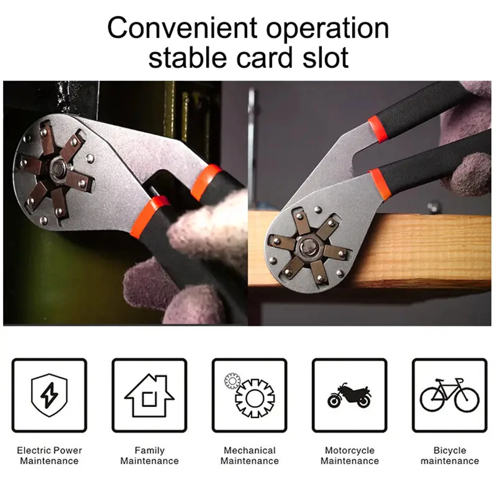 Plum 6/8 Inch Adjustable Wrench Socket - High Carbon Steel Chrome Plated | Bicycle & Furniture Maintenance - Image 2