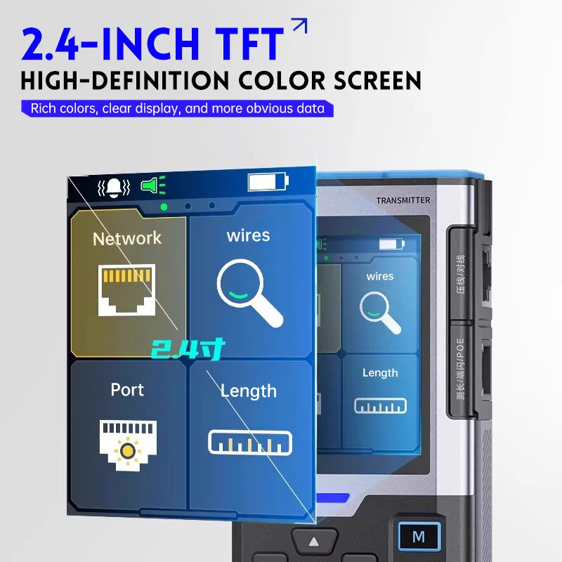 FNIRSI LPM-10A Network Cable Tester | POE Test & Length Measurement | NCV & Anti-Interference - Image 5