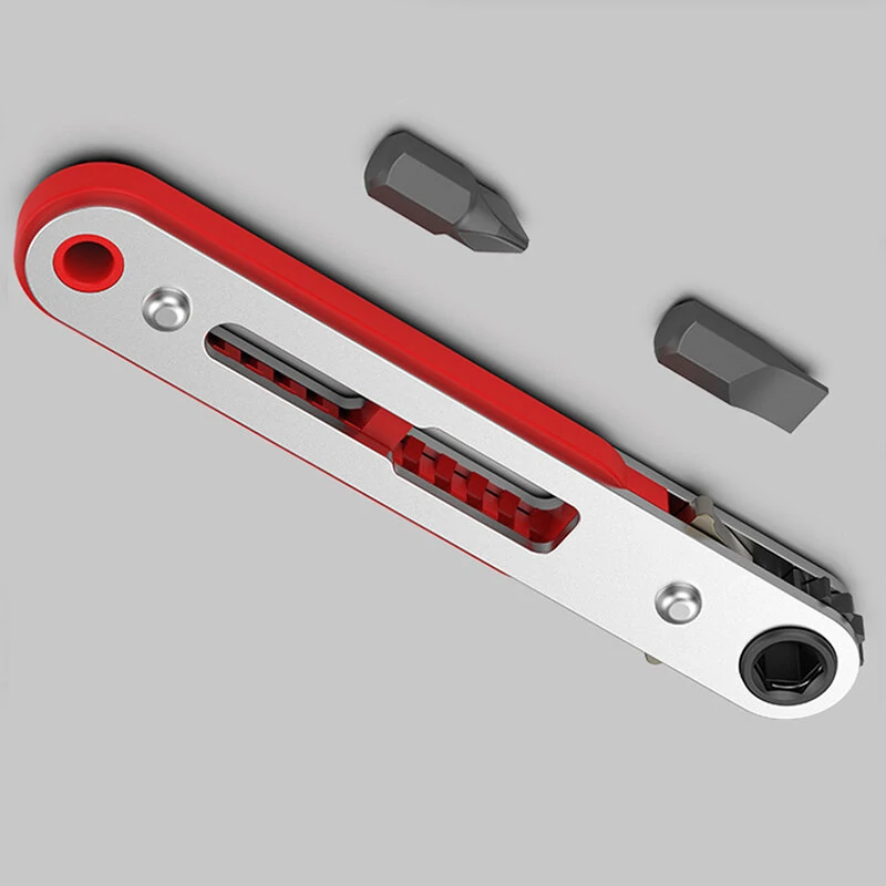 12PCS Multifunctional Right-angle Wrench Set - Ultra-short Ratcheting & Cross Flat Wrench - Image 4