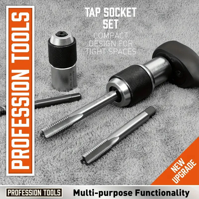 2PCS Adjustable Jaw Tap Set - 3/8 Drive Premium Steel - Versatile Tool - Image 2