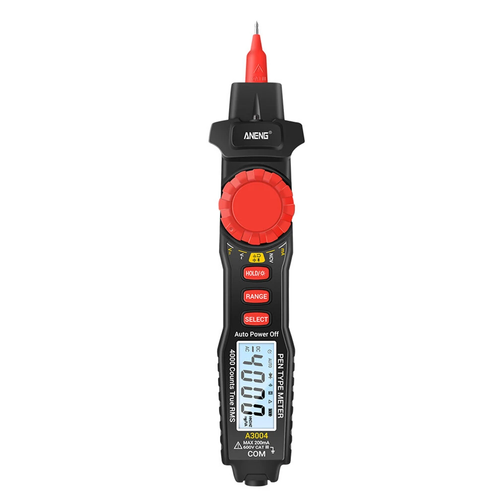 ANENG A3004 Digital Pen Multimeter | Auto-Range 4000 Counts | NCV AC/DC Voltage Tester - Image 3