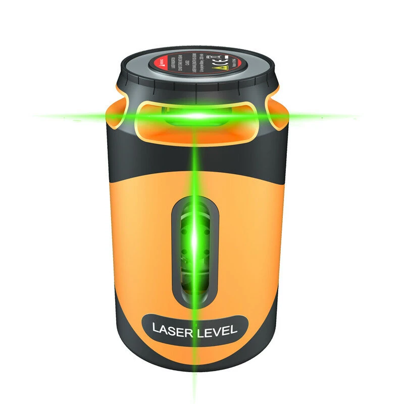 Mini Green Laser Level - 2 & 5 Line Modes - Magnetic Rechargeable Base with L-Stand - Image 2
