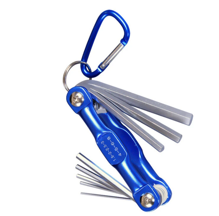 Folding Hex Wrench Set | Metric Allen Keys | Portable Metal Hand Tool Set - Image 2