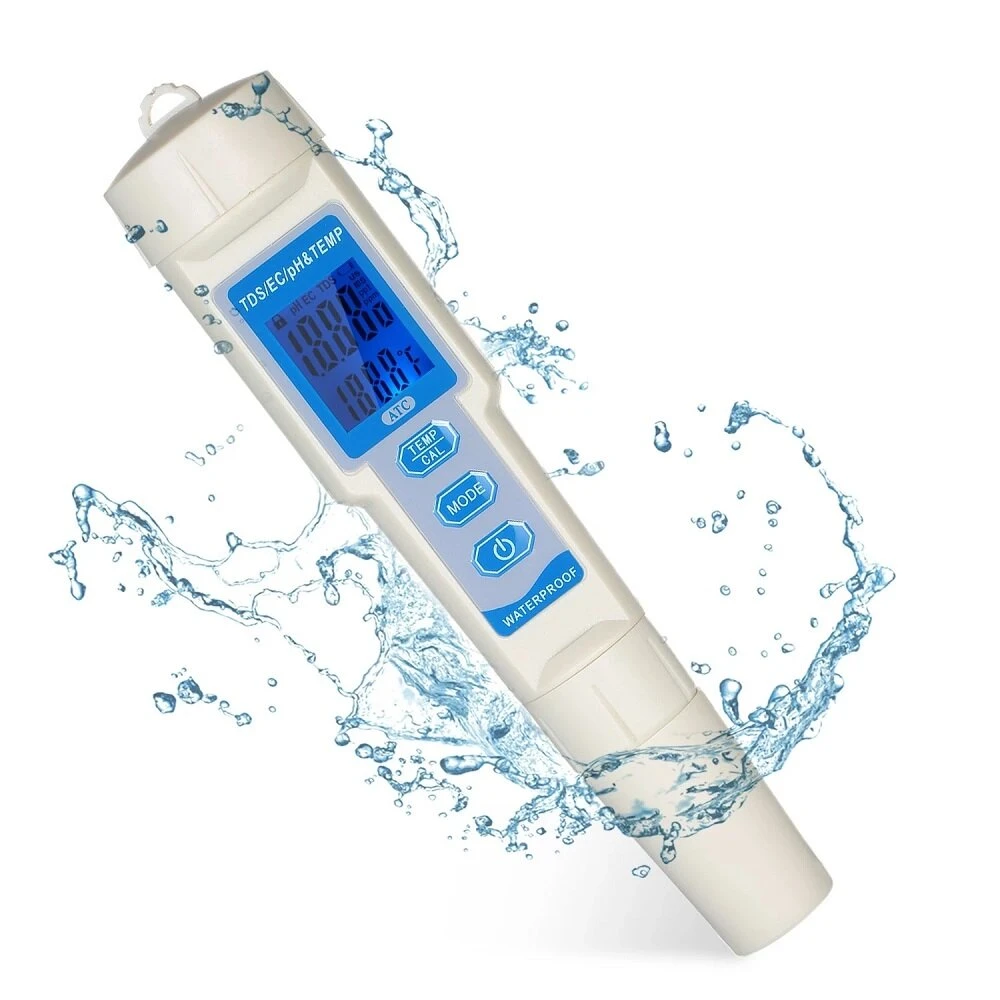 4-in-1 Water Quality Tester Pen - PH/EC/TDS & Temperature Meter with ATC - Image 4