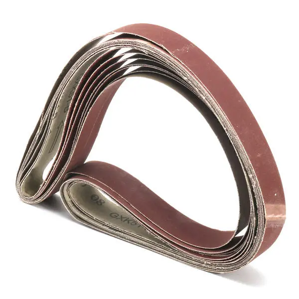 7pcs 1x42 Inch Sanding Belts Set | Mixed Grit 80-1000 | Aluminium Oxide - Image 3
