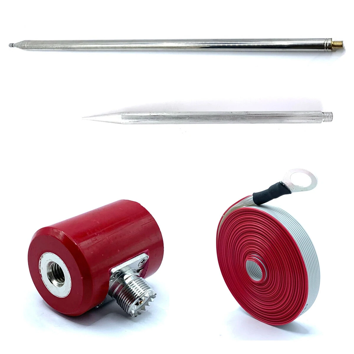 QRP Antenna 5M/16.4FT | 14-30MHz 300W HF | Stainless Steel 1/4 Wavelength for USDX Radio - Image 2