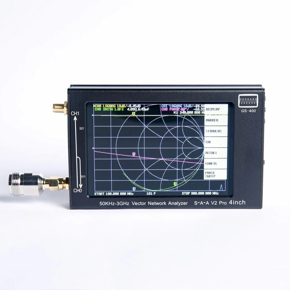 NanoVNA V2 3GHz Vector Network Analyzer | 4 Inch LCD Display | HF VHF UHF Antenna Analyzer - Image 2
