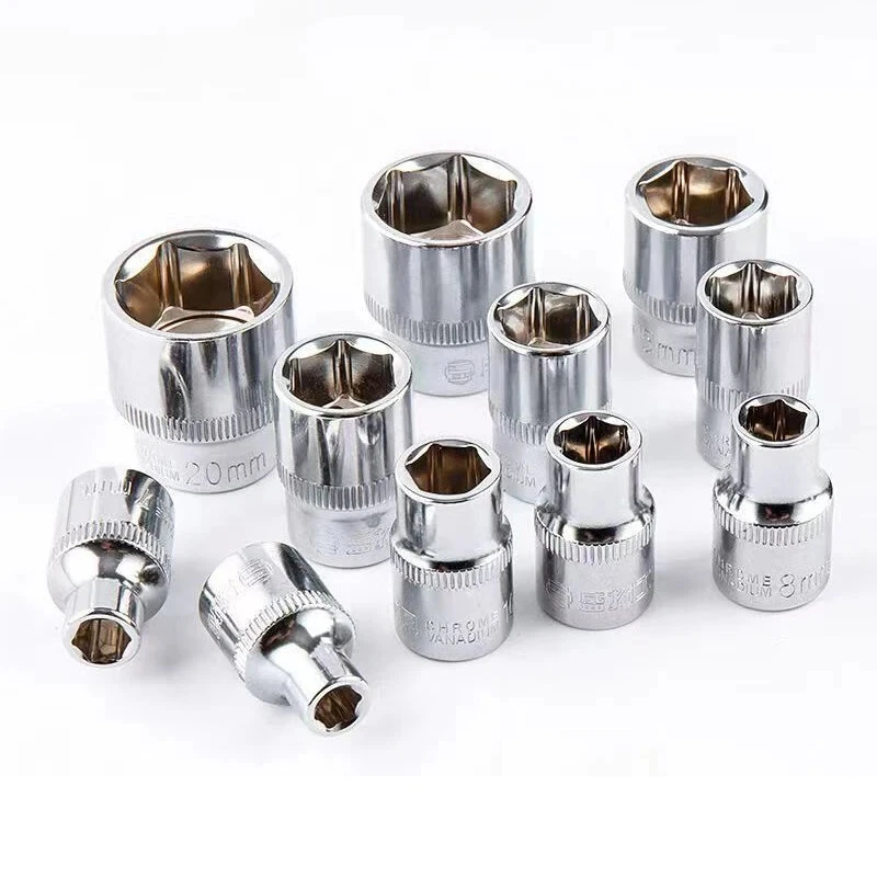 CRV 3/8 Ratchet Socket Wrench Set - 21 Piece Chrome Vanadium Steel - 6mm to 24mm - Image 2