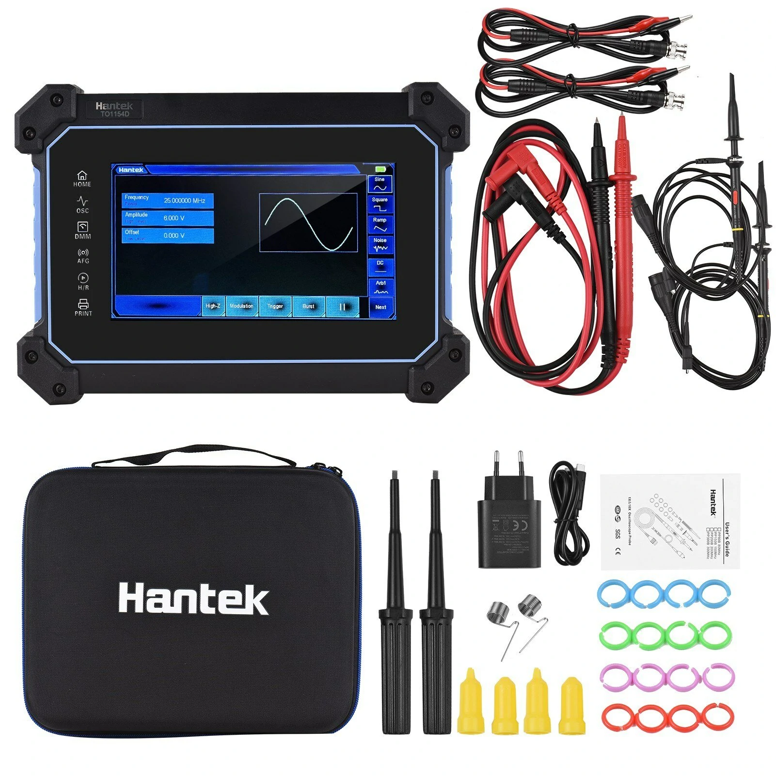 Hantek TO1154D 4-Channel 150MHz Oscilloscope Multimeter | 1GSa/s, 8M Depth, 25MHz Signal Generator - Image 2