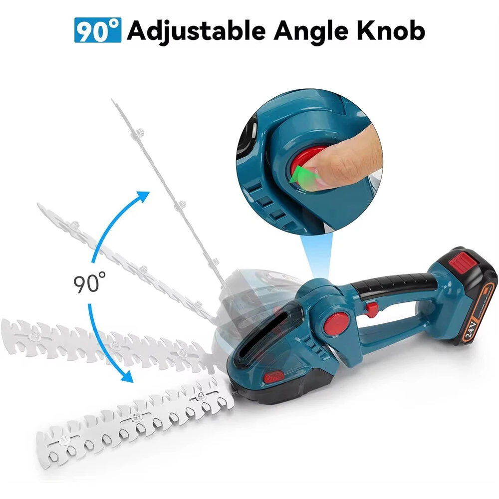 18V Cordless 2-in-1 Hedge Trimmer & Grass Shear | Rechargeable Garden Tool with Battery & Charger - Image 5