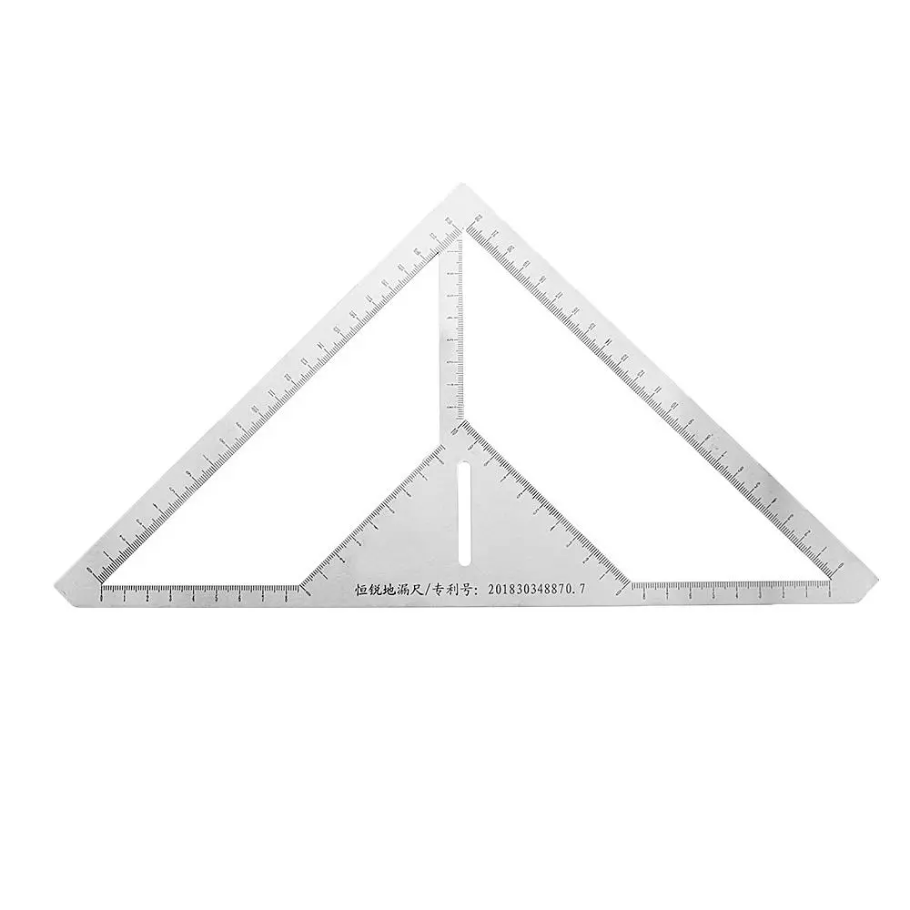 Drillpro Triangle Ruler | Multifunction Floor & Tile Ruler - Stainless Steel Measuring Tool - Image 2