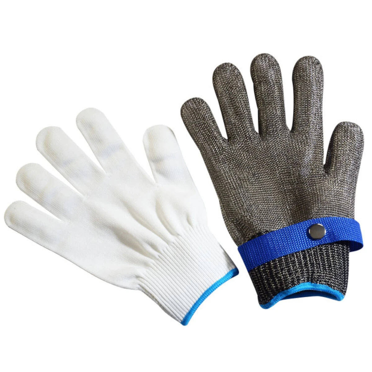Stainless Steel Cut-Proof Gloves - Wire Mesh for Carpentry & Butcher Safety - Image 3