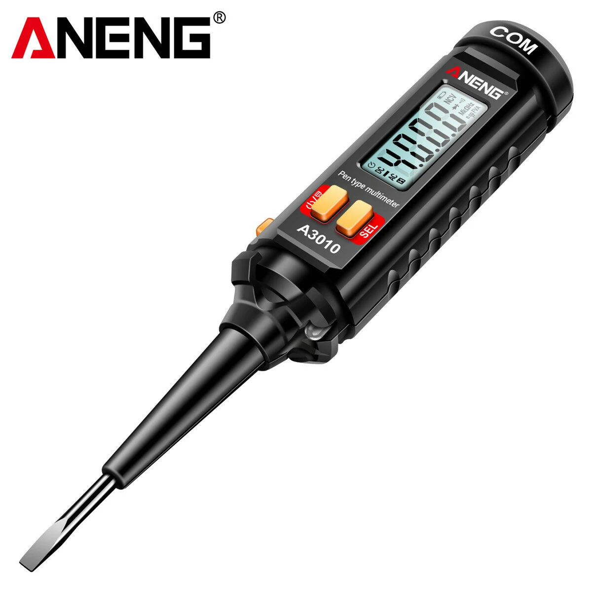 ANENG A3010 Pen Multimeter | AC/DC Voltage Tester | NCV, Capacitance, Hz Frequency - Image 4