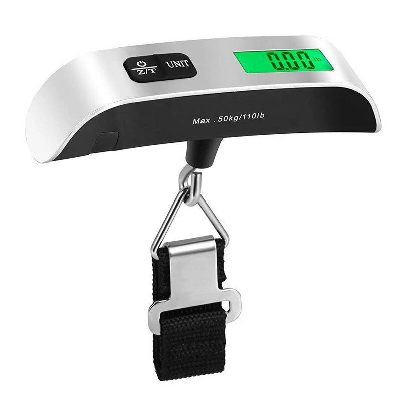Digital Luggage Scale - 110lb/50kg Capacity - Portable Hanging Suitcase Weight with LCD Display - Image 5