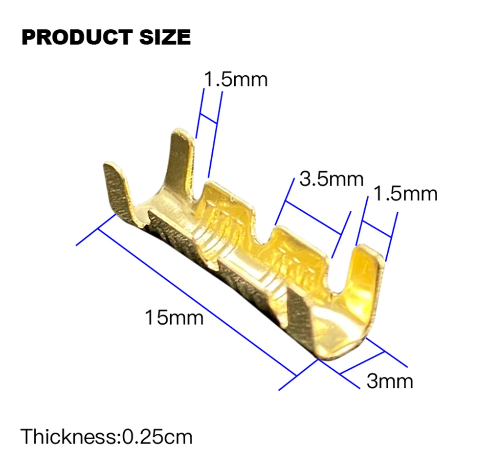 Gold 453 U-Type 0.3-1.5mm Terminal Connector | Cold Insertion Tool with Free Gift - Image 5
