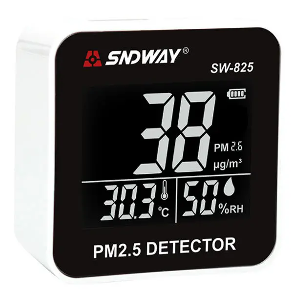 SNDWAY SW-825 Air Quality Monitor - PM2.5 Laser, Gas, Temp & Humidity - Image 5