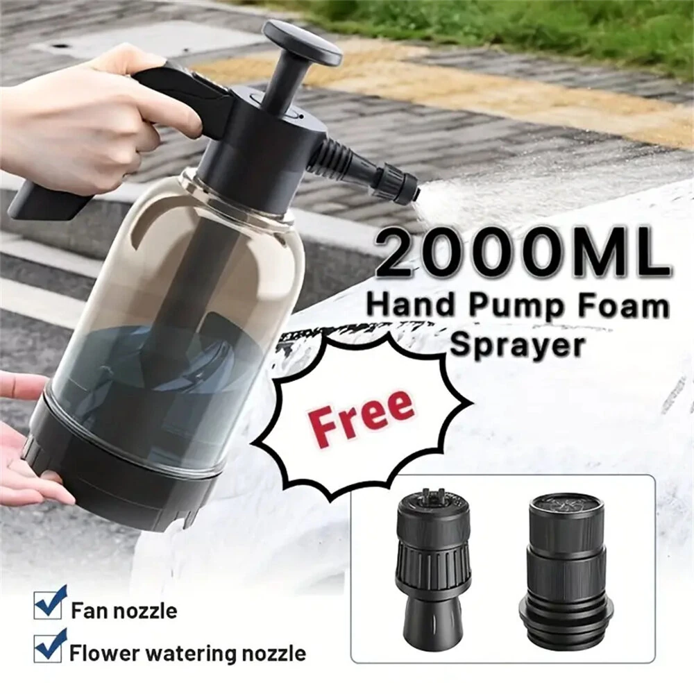 2L Foam Watering Can | HDPE Air Pressure Sprayer for Car Wash & Garden - Image 2