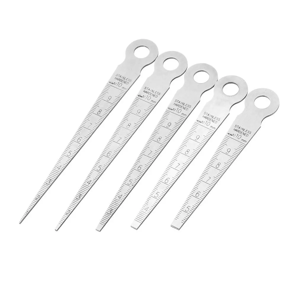 Drillpro 5pcs Stainless Hardened Taper Feeler Gauge | Hole & Aperture Scale - Image 4