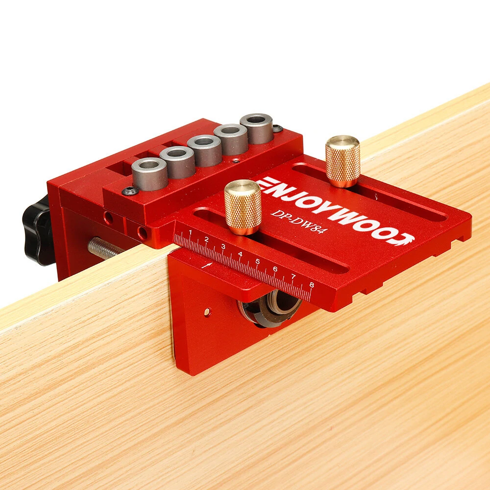 ENJOYWOOD 3-in-1 Adjustable Doweling Jig Kit | Pocket Hole Jig & Drilling Guide - Image 2