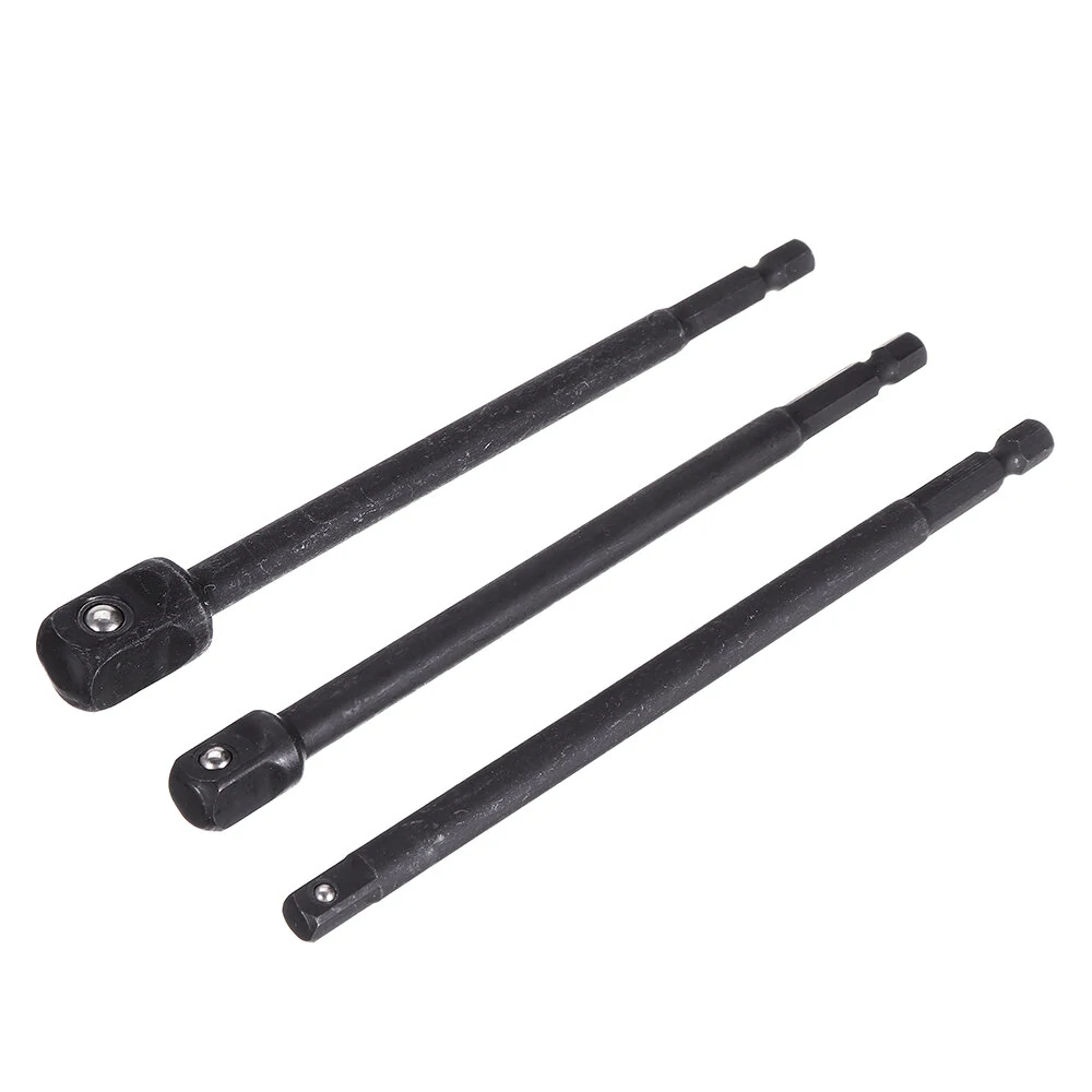 3pcs 1/4 Inch Shank 150mm Socket Adapter | Impact Driver Extension Set - Image 2