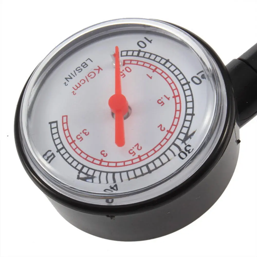 Dial Tire Pressure Gauge - 0-50 PSI & 0-3.5 BAR - Tyre Measurement Tool - Image 4