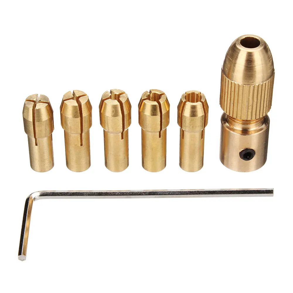 Drillpro 8pc 0.5-3mm Micro Drill Bit Set | Collet Chuck for 3.17/5.05mm Shank - Image 3