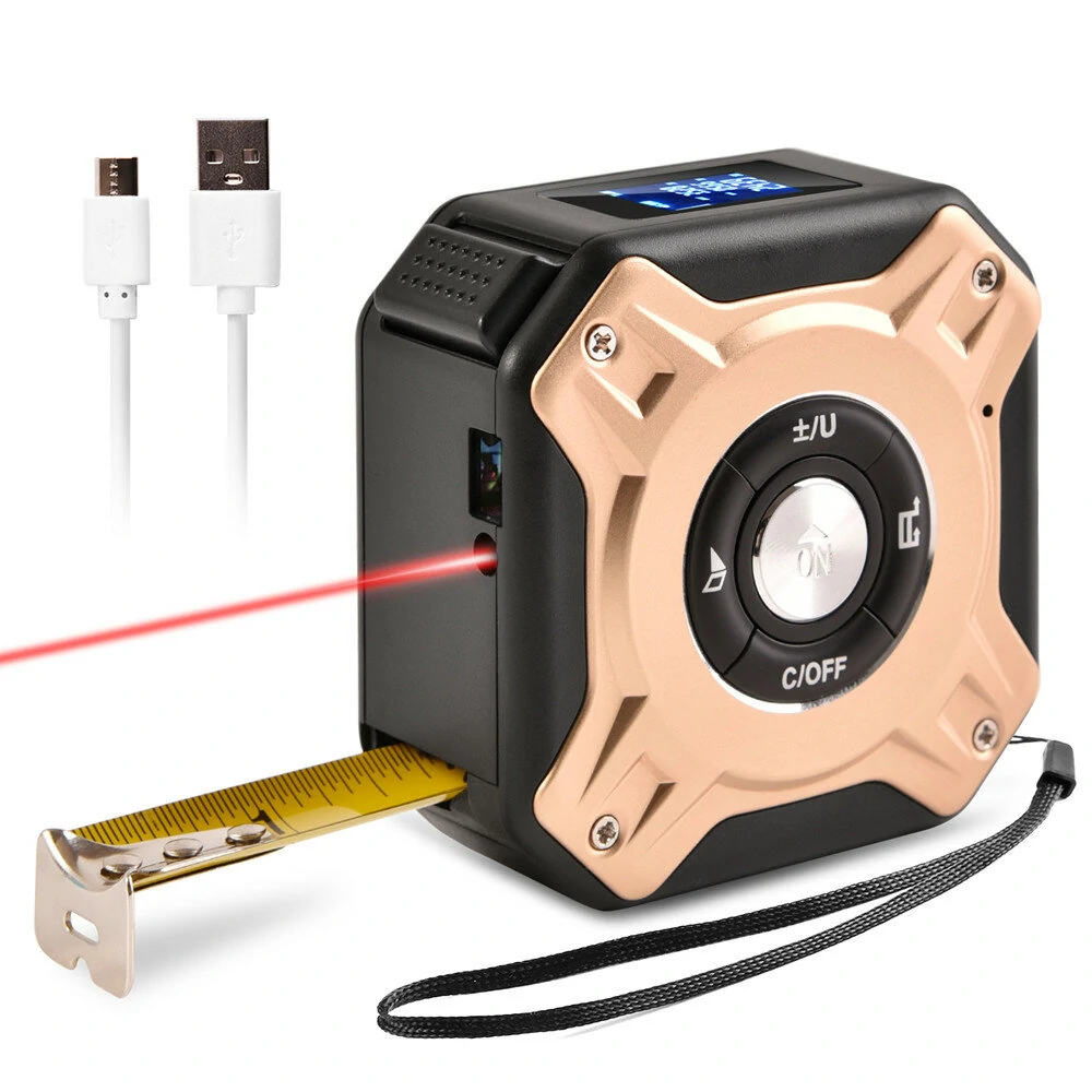 DANIU 40M Laser Measuring Tape | Retractable Ruler & Distance Meter Tool - Image 2