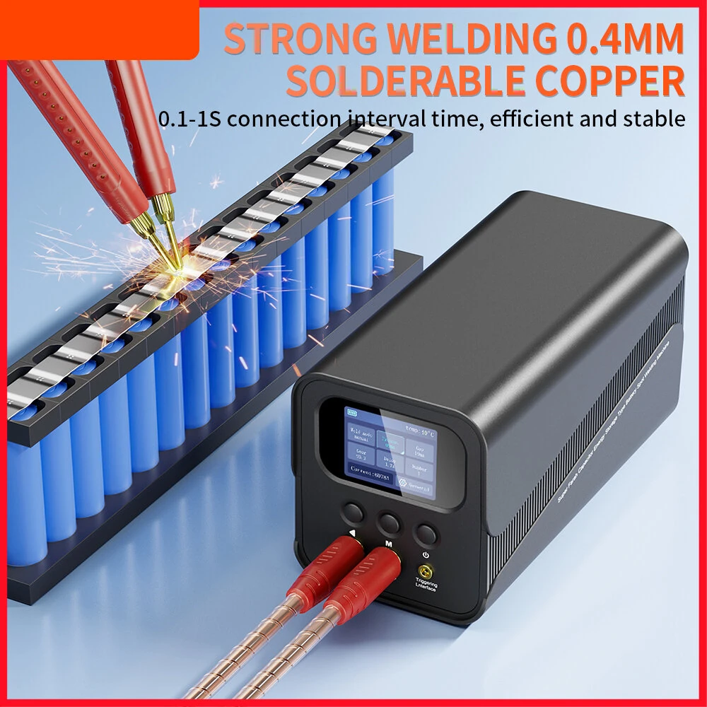 Supercapacitor Spot Welding Machine SK-10P | 2000A 5.8V Output | Automatic & Foot Mode for Battery Repair - Image 3