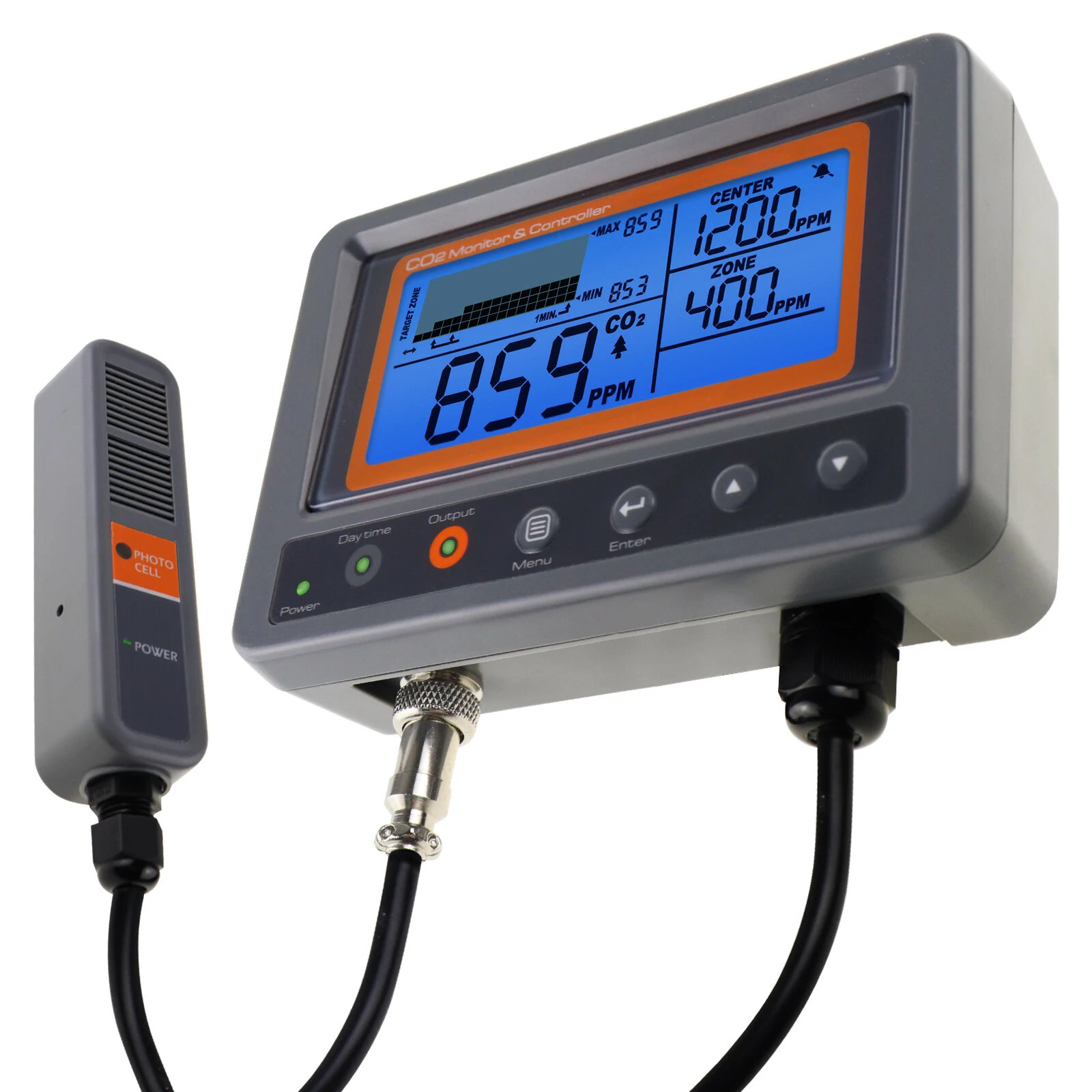 CO2 Controller - Wall-Mounted Air Quality Monitor with NDIR Sensor & Relay for Greenhouse Home Office - Image 2